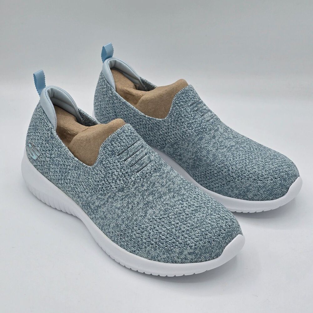 Skechers Ultra Flex Harmonious Slip On Shoes Light Blue Women’s Size 6.5 - Picture 2 of 7